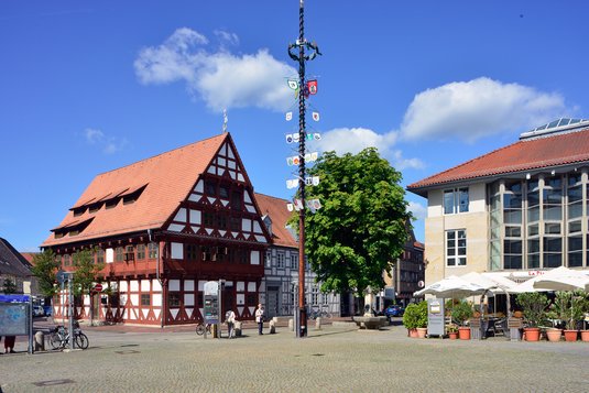 Foto des Marktplatzes von Gifhorn. ©Frank Bierstedt
